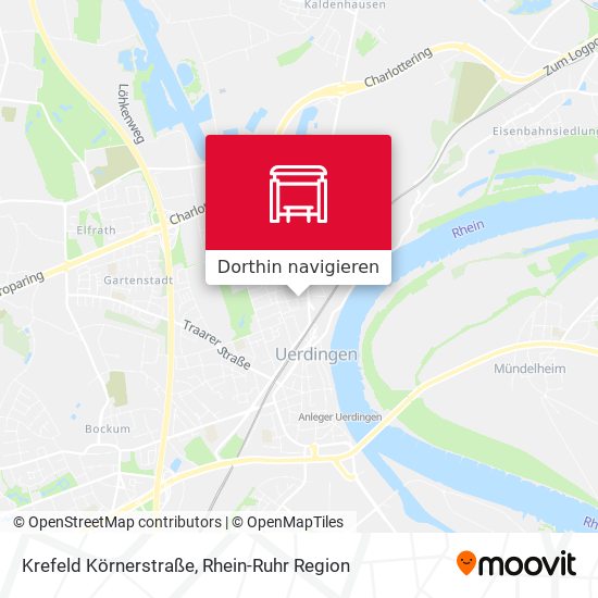 Krefeld Körnerstraße Karte
