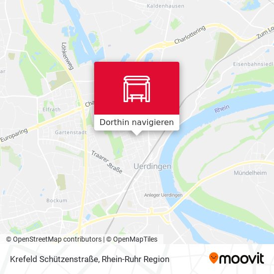 Krefeld Schützenstraße Karte