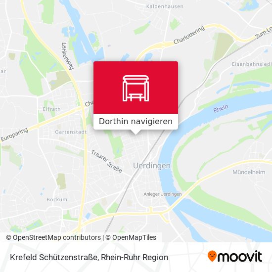 Krefeld Schützenstraße Karte