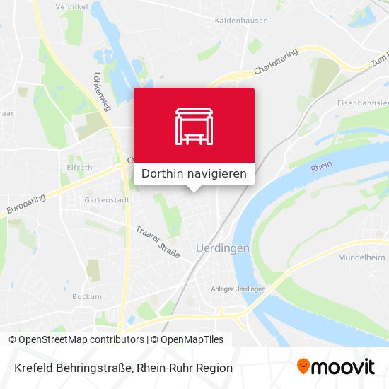 Krefeld Behringstraße Karte