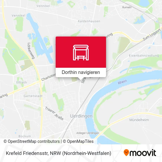 Krefeld Friedensstr Karte
