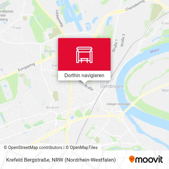 Krefeld Bergstraße Karte