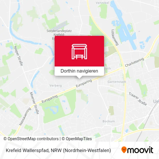 Krefeld Wallerspfad Karte