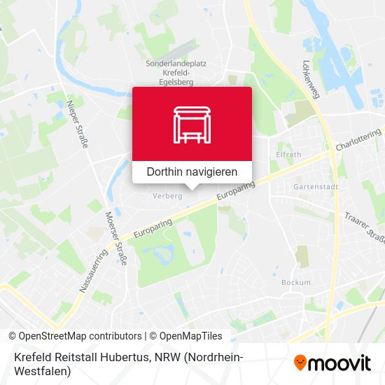 Krefeld Reitstall Hubertus Karte