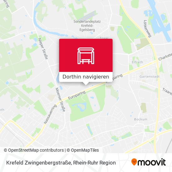 Krefeld Zwingenbergstraße Karte