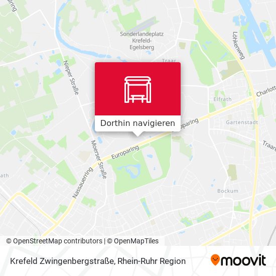 Krefeld Zwingenbergstraße Karte