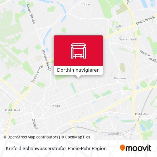 Krefeld Schönwasserstraße Karte