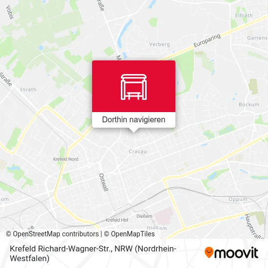 Krefeld Richard-Wagner-Str. Karte