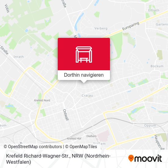 Krefeld Richard-Wagner-Str. Karte