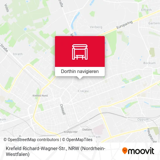 Krefeld Richard-Wagner-Str. Karte