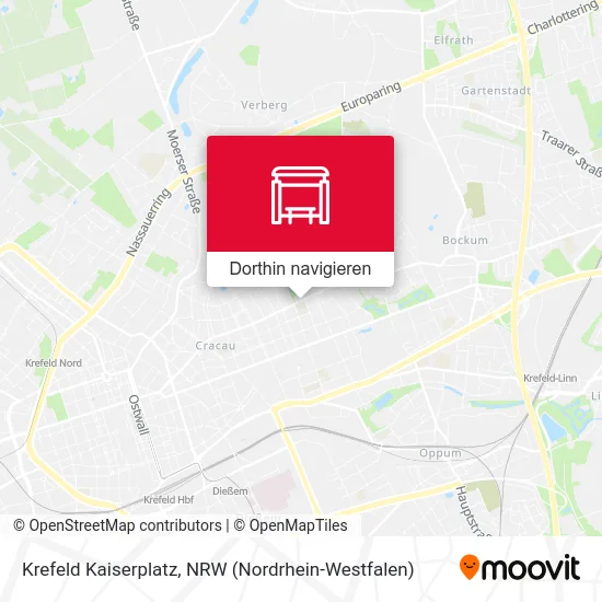 Krefeld Kaiserplatz Karte