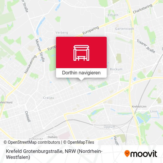 Krefeld Grotenburgstraße Karte