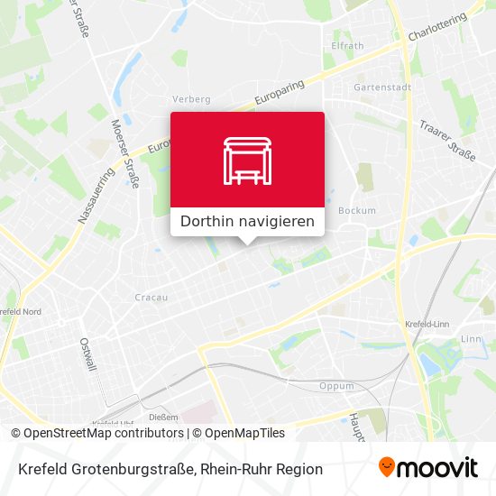 Krefeld Grotenburgstraße Karte