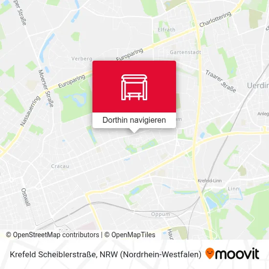 Krefeld Scheiblerstraße Karte