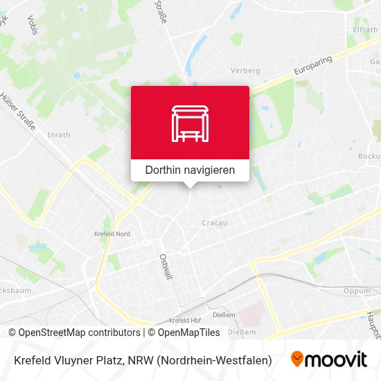 Krefeld Vluyner Platz Karte