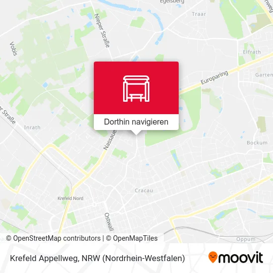 Krefeld Appellweg Karte