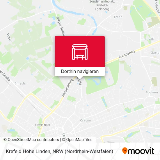 Krefeld Hohe Linden Karte