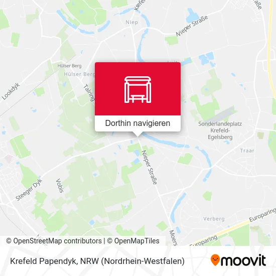 Krefeld Papendyk Karte