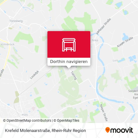 Krefeld Molenaarstraße Karte