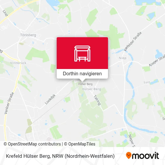 Krefeld Hülser Berg Karte