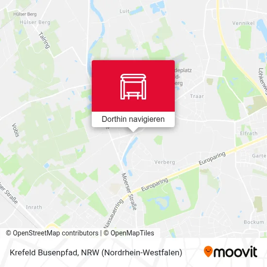 Krefeld Busenpfad Karte