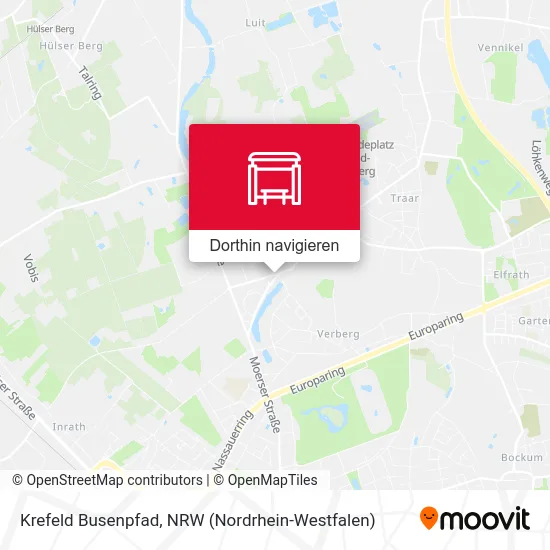 Krefeld Busenpfad Karte