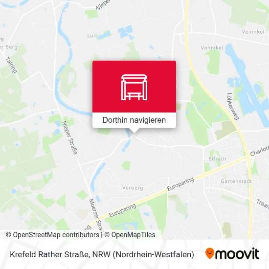 Krefeld Rather Straße Karte