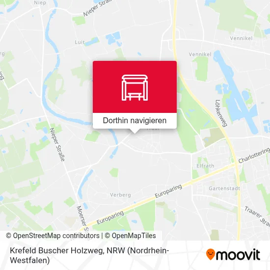 Krefeld Buscher Holzweg Karte