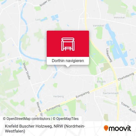 Krefeld Buscher Holzweg Karte