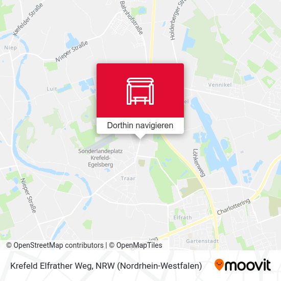 Krefeld Elfrather Weg Karte