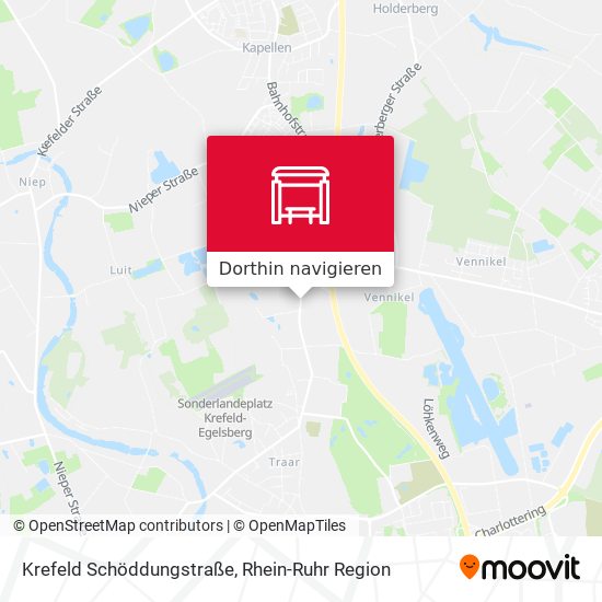 Krefeld Schöddungstraße Karte