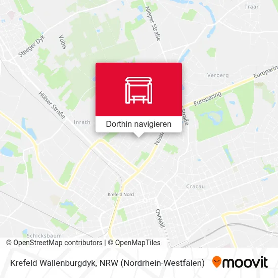 Krefeld Wallenburgdyk Karte