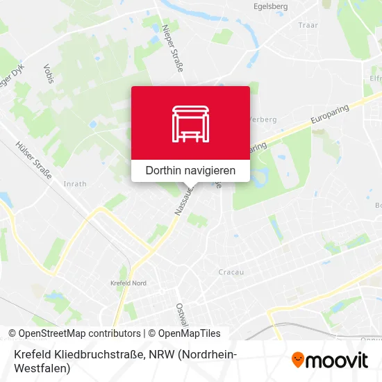 Krefeld Kliedbruchstraße Karte