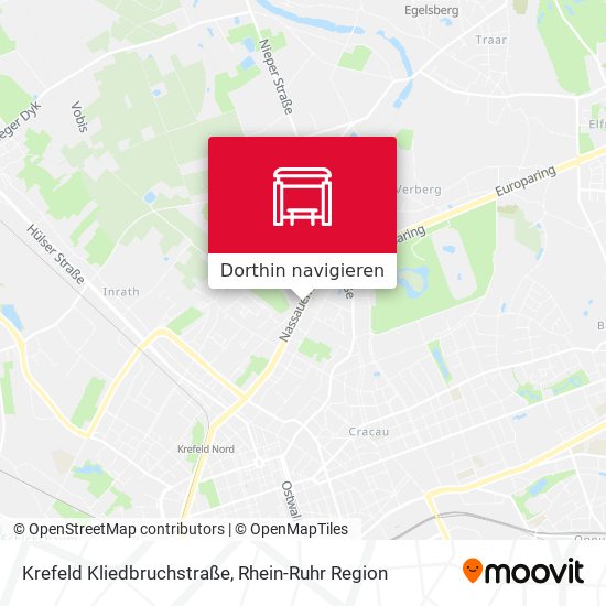 Krefeld Kliedbruchstraße Karte