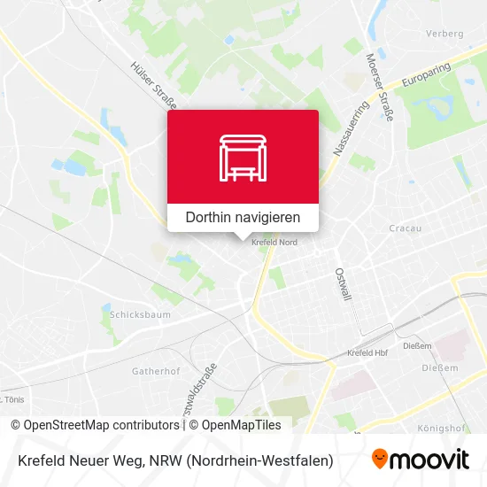 Krefeld Neuer Weg Karte