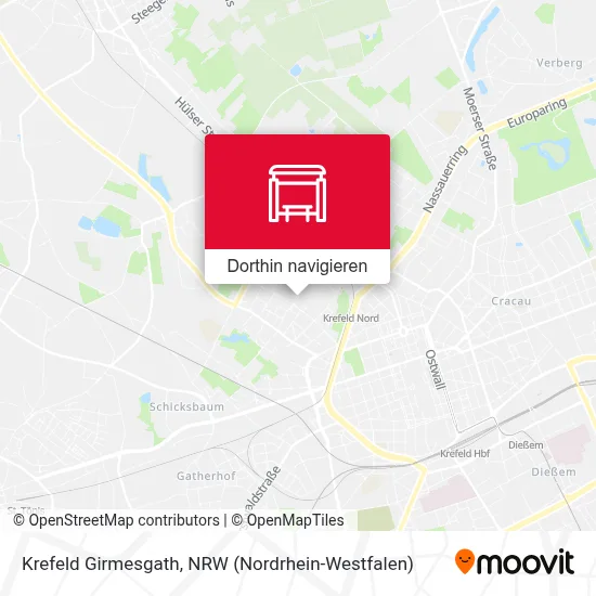 Krefeld Girmesgath Karte