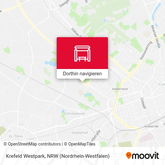 Krefeld Westpark Karte