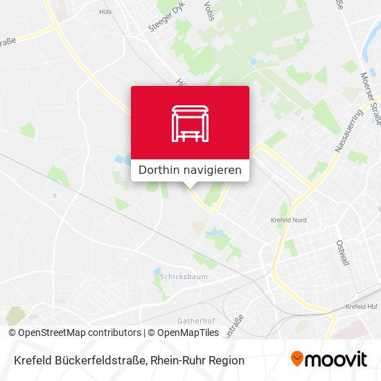 Krefeld Bückerfeldstraße Karte