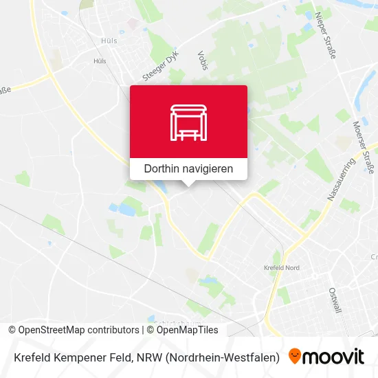 Krefeld Kempener Feld Karte