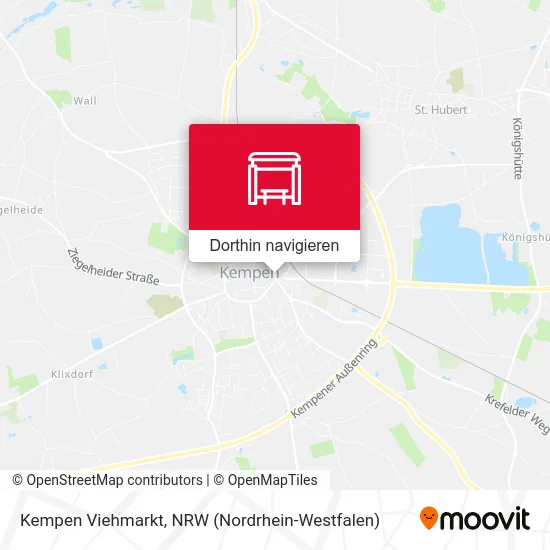 Kempen Viehmarkt Karte