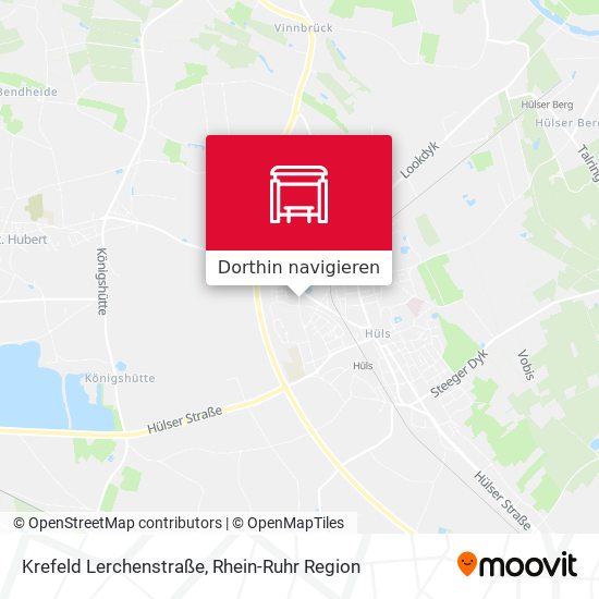 Krefeld Lerchenstraße Karte