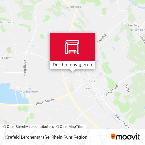 Krefeld Lerchenstraße Karte