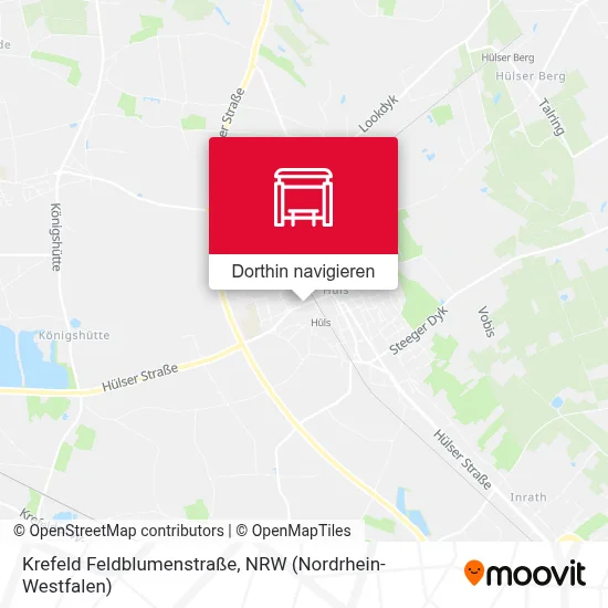 Krefeld Feldblumenstraße Karte