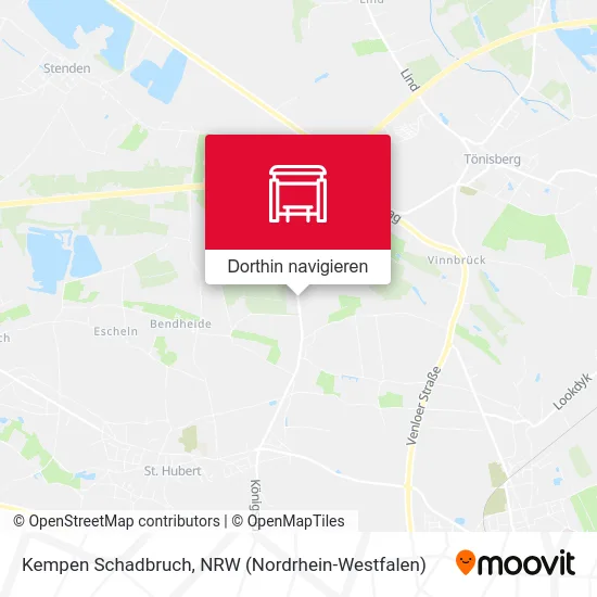 Kempen Schadbruch Karte