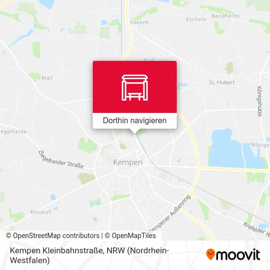 Kempen Kleinbahnstraße Karte