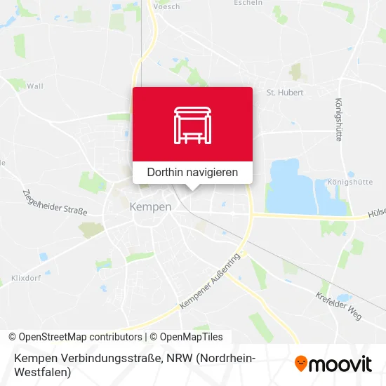 Kempen Verbindungsstraße Karte