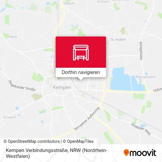 Kempen Verbindungsstraße Karte