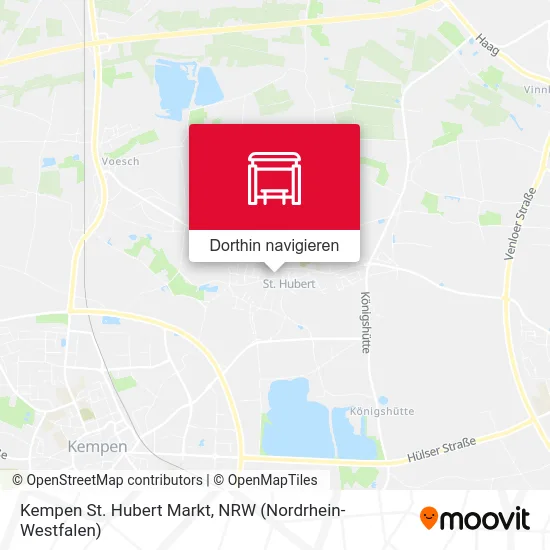 Kempen St. Hubert Markt Karte