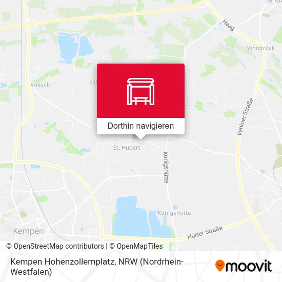 Kempen Hohenzollernplatz Karte