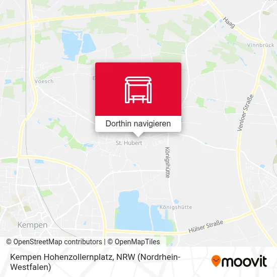 Kempen Hohenzollernplatz Karte